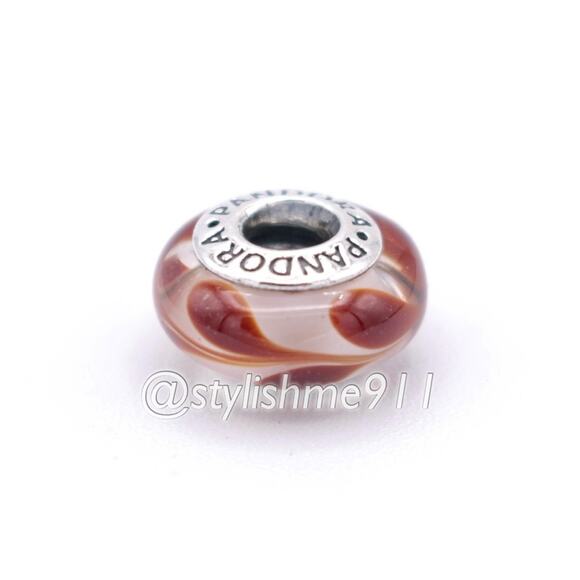 Authentic PANDORA Brown Swirl Charm - Picture 7 of 8